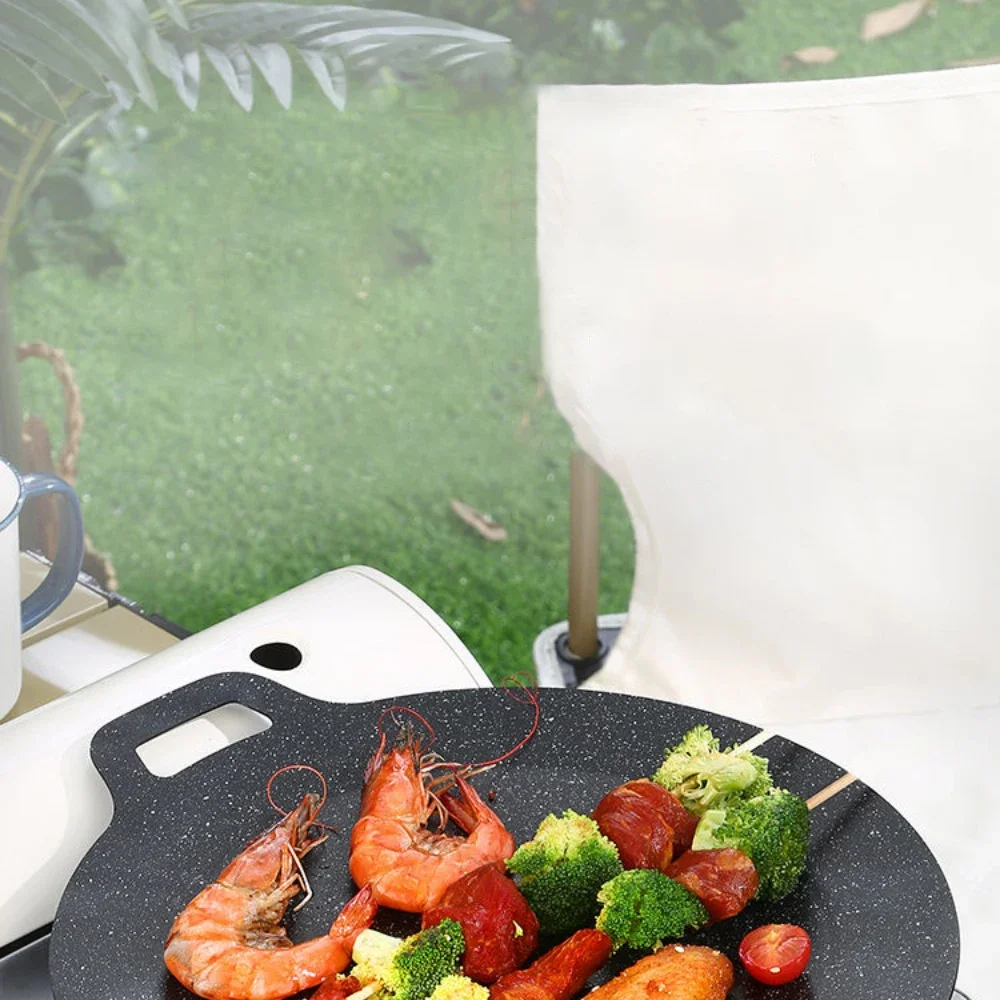 Braten runde Pfannen koreanische Aluminium Antihaft-Grill platte Bratpfanne Grill Grill Grill im Freien Gusseisen Grill Grill pfannen – Detail 1