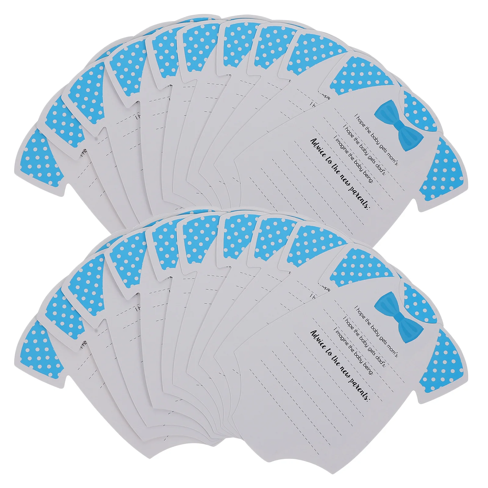 

20pcs Monthly Sticker Cards Shower Supplies Clothes-Shaped Prediction Advice Cards For Party Photography Props