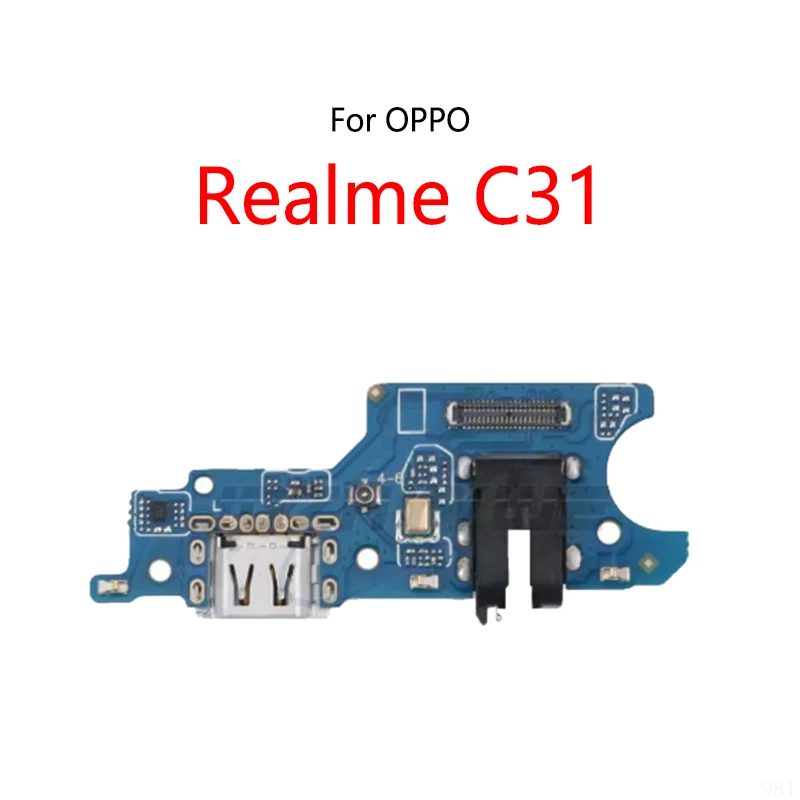 USB Charge Dock Port Socket Plug Connector Flex Cable For OPPO Realme C31 Charging Board Module