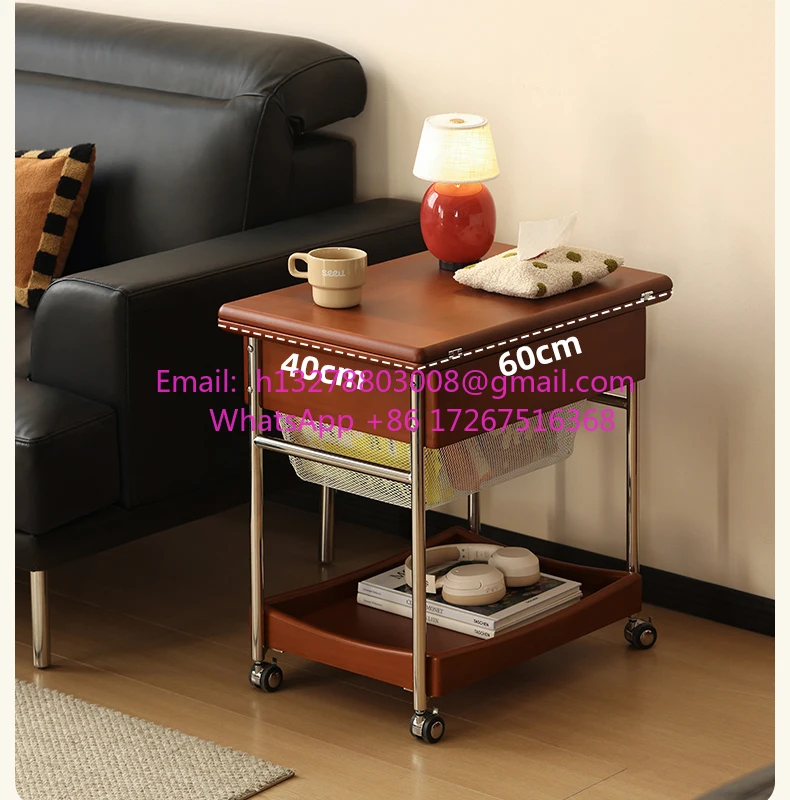 

trolley small apartment folded edge few living room tea table