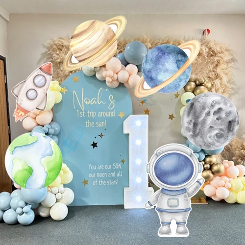 우주 비행사 로켓 플래닛 컷아웃 카드보드, 우주 비행사 폼 KT 보드, 생일 파티 배경, 베이비 샤워 장식 Best5 우주 비행사 로켓 플래닛 컷아웃 카드보드, 우주 비행사 폼 KT 보드, 생일 파티 배경, 베이비 샤워 장식 Best5