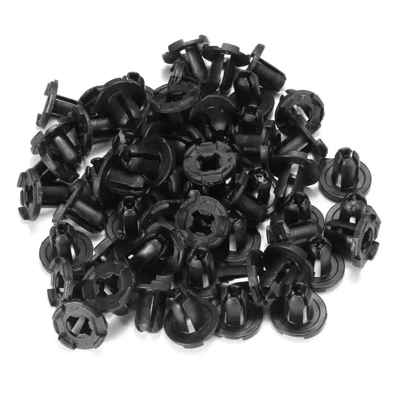 50pc/set 9mm Auto Bumper Fender Mudflap Splash Guard Rivet Push Clips Retainer for Mitsubishi Endeavor Outlander Car Accessories