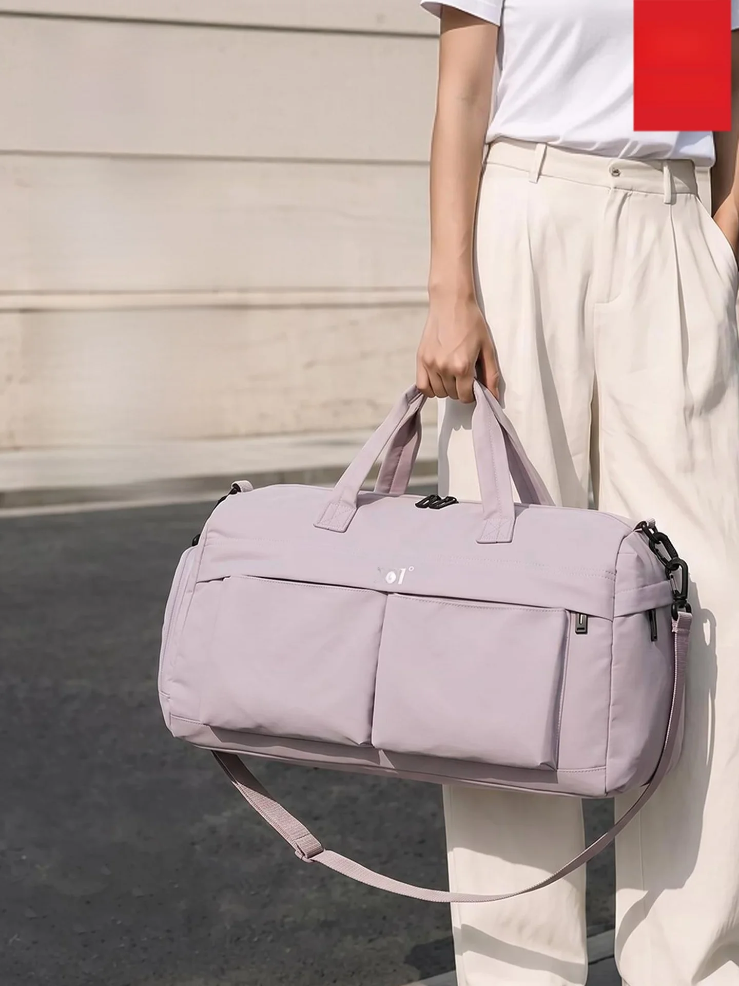 361-degree-women's-travel-bag-handheld-sport-fitness-bag-large-capacity-lightweight-carry-on-luggage-storage-bag-for-short-trips