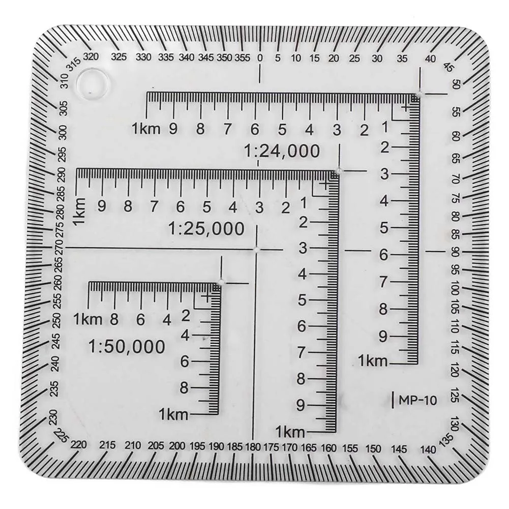 

Acrylic Coordinate Ruler 7cm for Engineering Measurement Portable Protractor for Practical Use in Geographic Learning