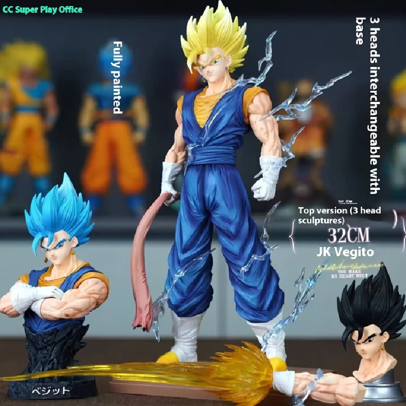 32cm dragon ball vegite super saiyan animação periférica figura modelo ornamentos de alta qualidade local meninos presente coleção