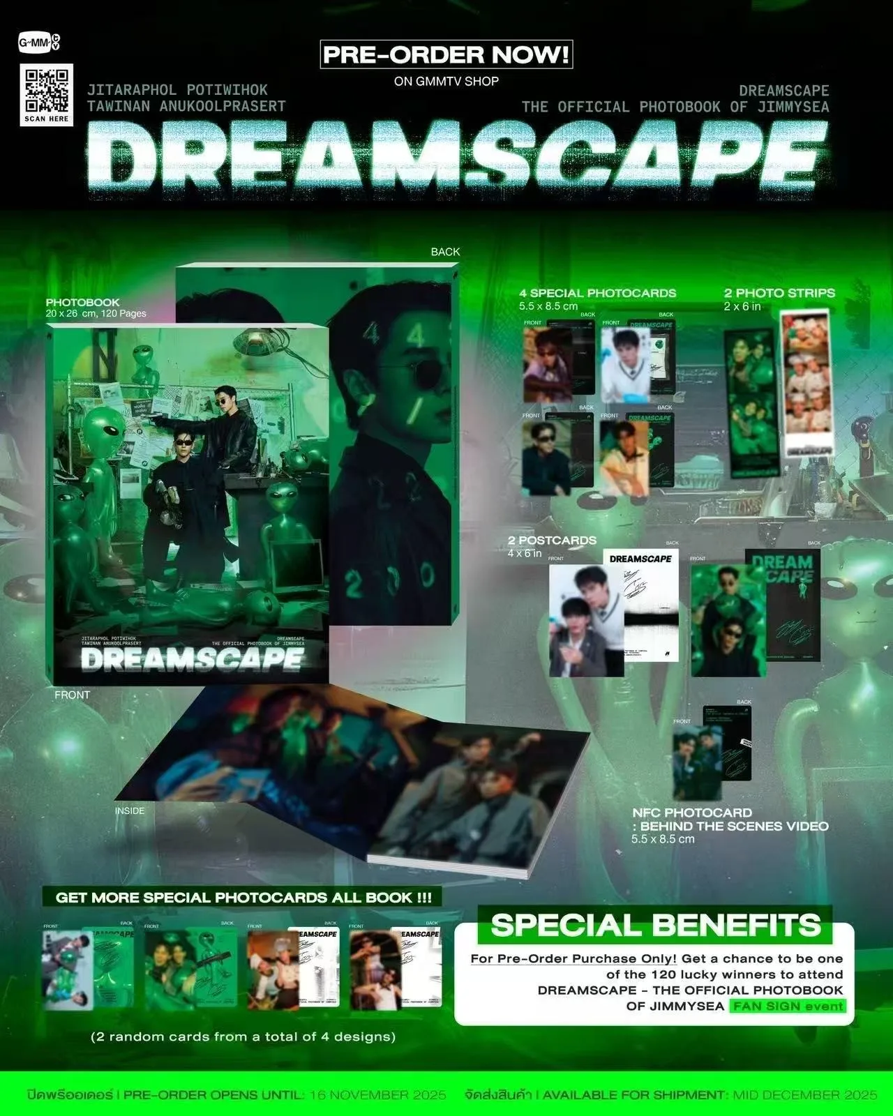 Pre-sale Official Gmmtv Thai Star Jimmy&Sea My Magic Prophecy DreamScape Official Photobook
