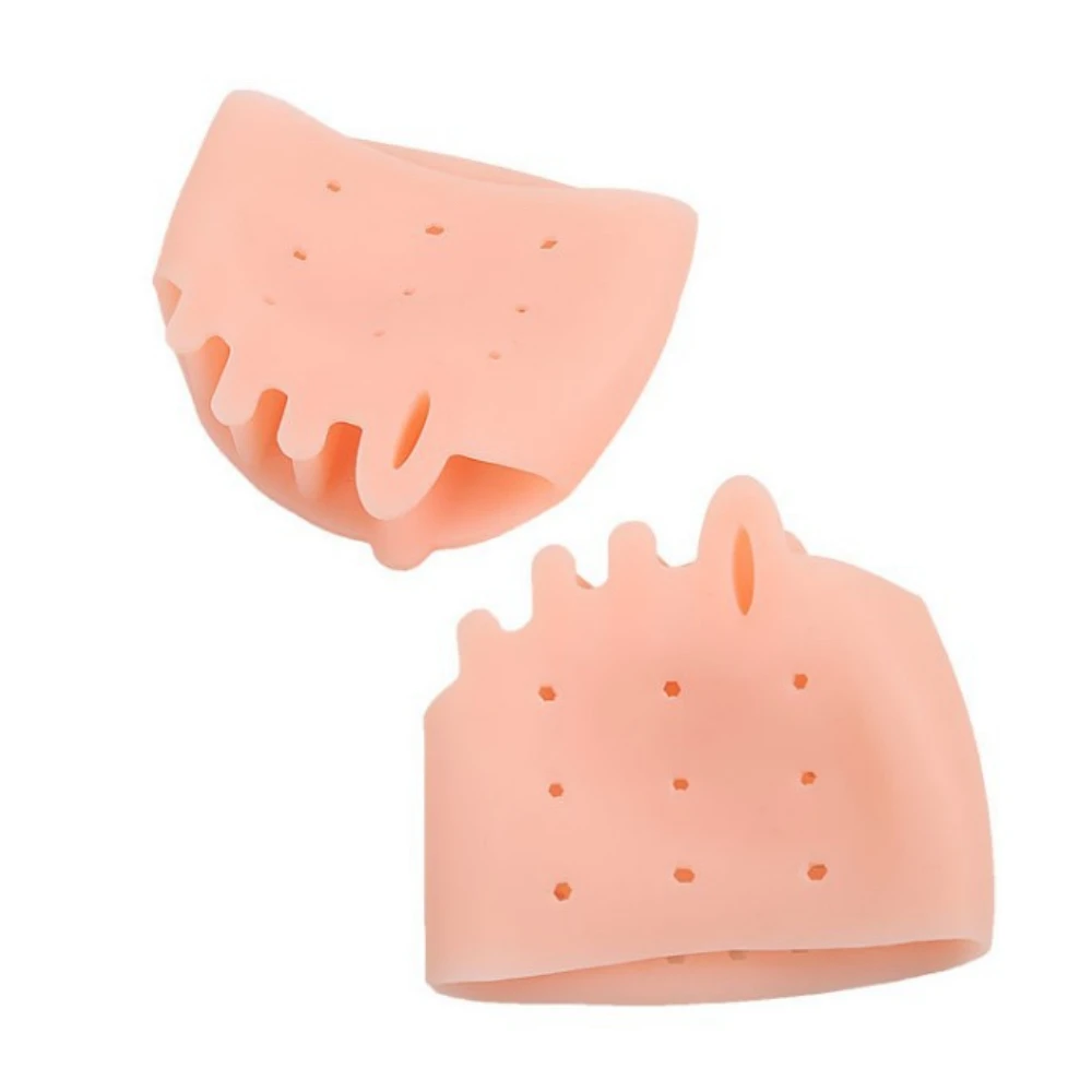 Forefoot Pads Toe Separator Cushion Silicone Orthotics Protector Pain Relief Insoles Toe Hallux Valgus Corrector Gel Pads