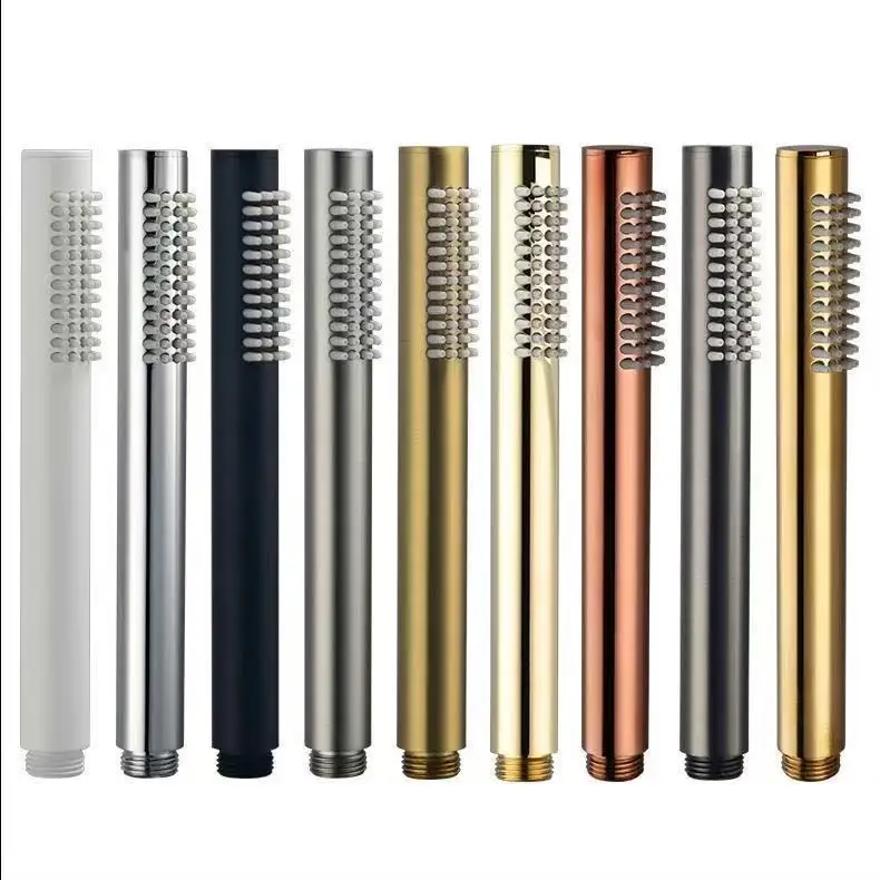 

SS304 Handheld Shower Head Round Hand Held Bath Sprinkler White/Brushed Gold/Chrome/Grey/Matte Black Bathroom Shower Sprayer