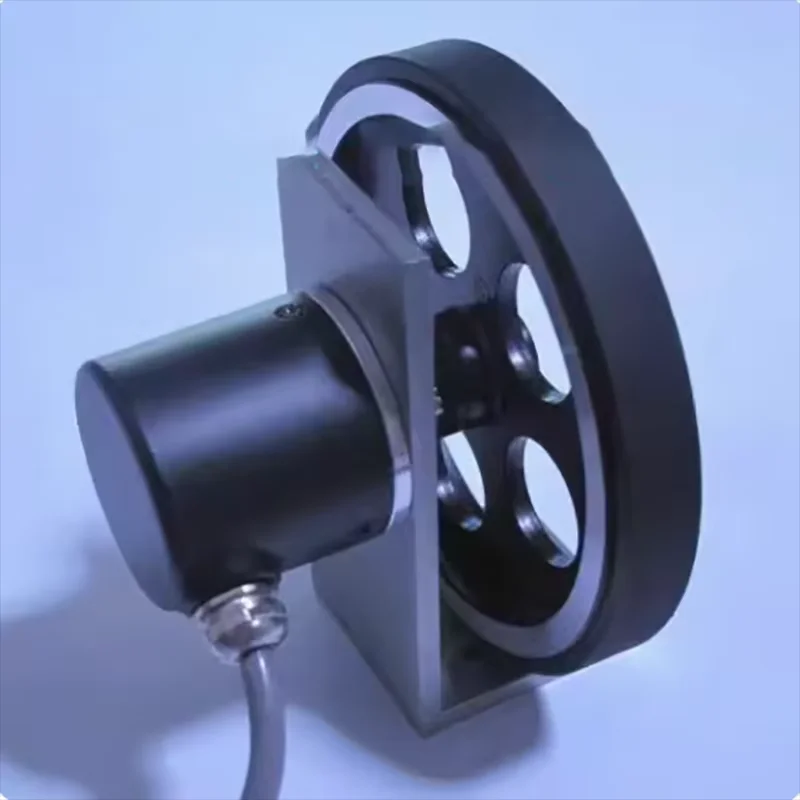 One set of rotary encoder, meter wheel with wheel bracket, encoder, and meter wheel bracket