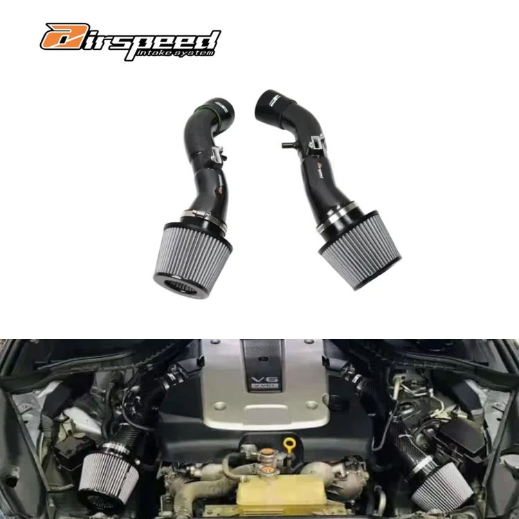 Airspeed Brand Dry Carbon High Strength And Light Weight Intake Filter Intake Pipe Engine Induction System For infIniti G37 3.7L