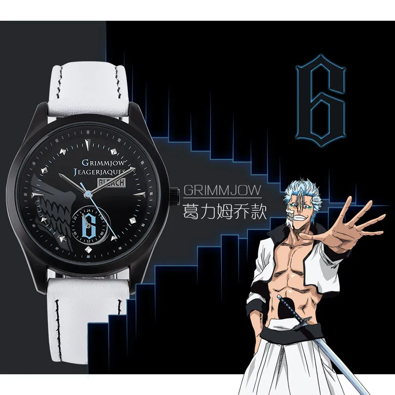 Bleach Espada Grimmjow Ulquiorra Neliel Anime Watch Waterproof Manga Role Ichigo Action Figure Action Figure Gift