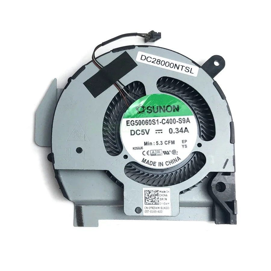 Nuevo ventilador de refrigeración de CPU para ordenador portátil para Dell Latitude 14 5411 Cooler EG50060S1-C400-S9A 0F3TXM 4 pines