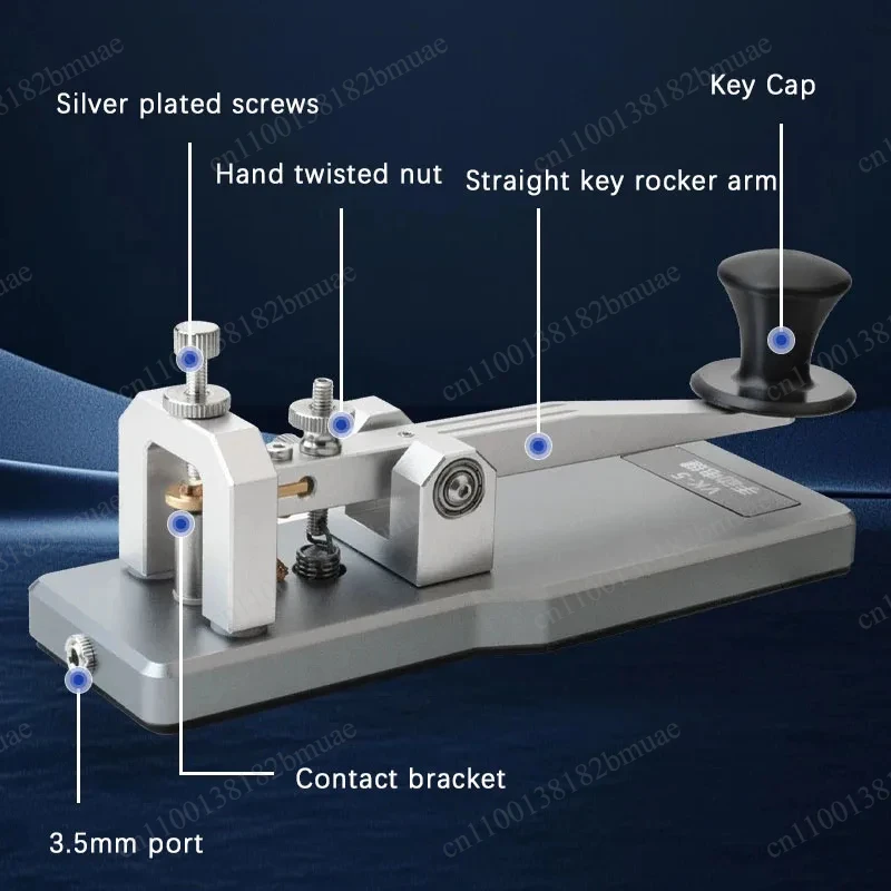 Electric Key VK-5 Morse, Electric Key, Aluminum Alloy Base