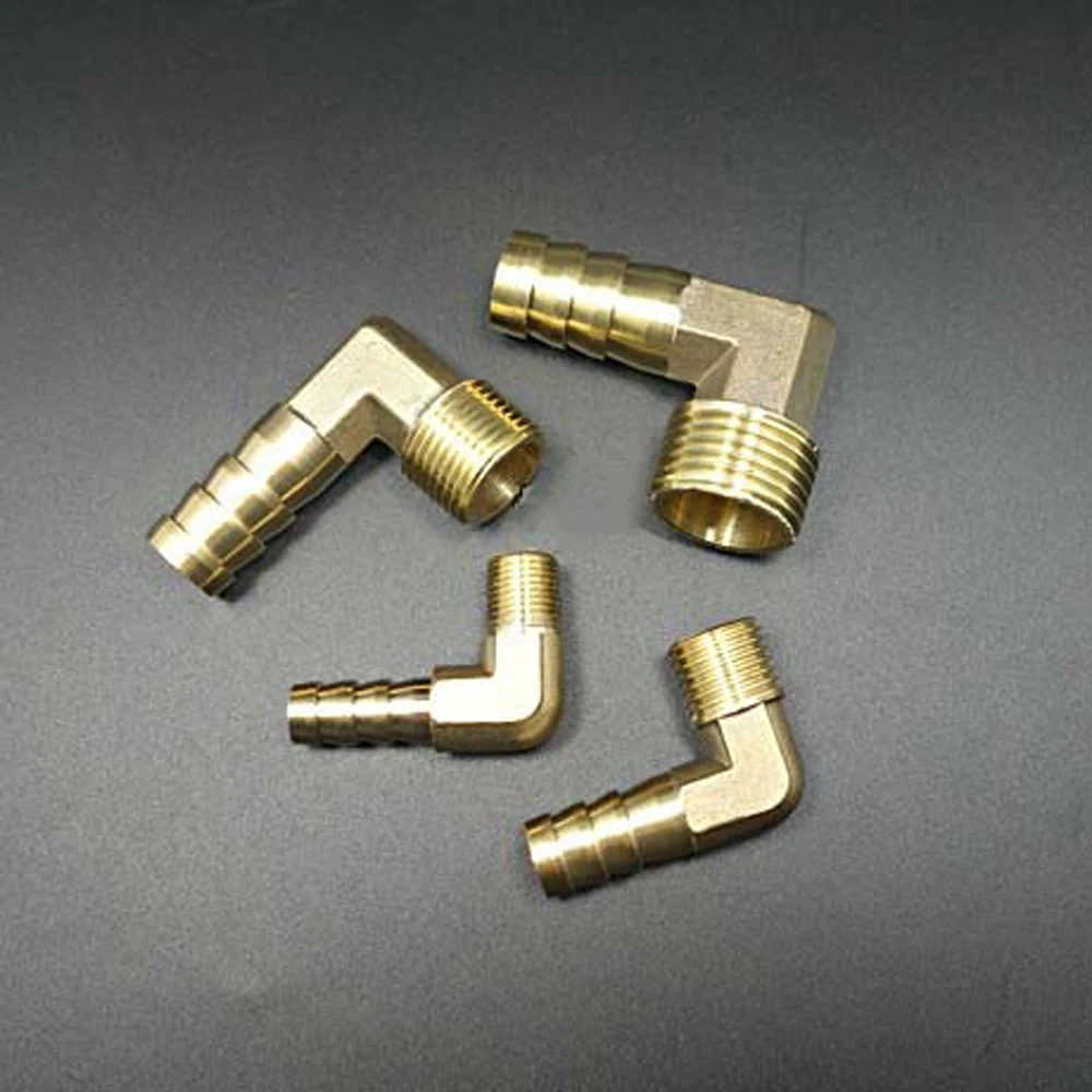 

Pagoda Shape Connectors Male Elbow Hose Barb Fitting Hose Tail Brass Pipe Fitting Connector Adapter 8mm Hose Elbow Quick Joint