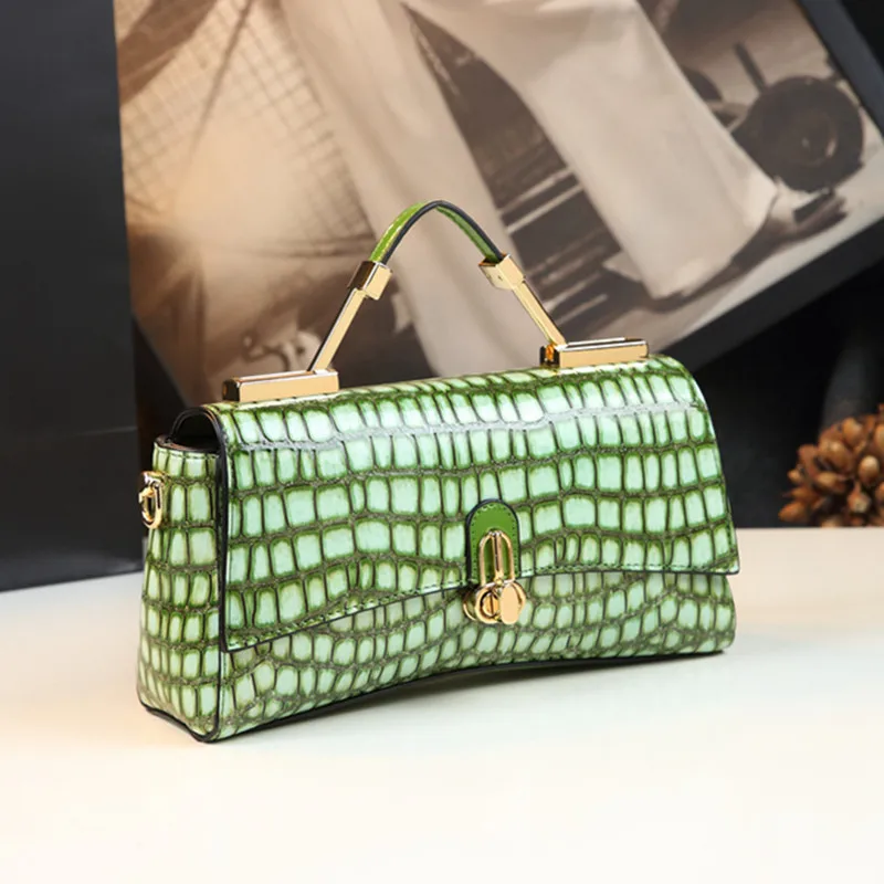 

Luxury Brand Women Bag Ladies' Genuine Leather Handbag Crocodile Pattern Shoulder Crossbody Bag Clutch Evening Bags Fashion 2023