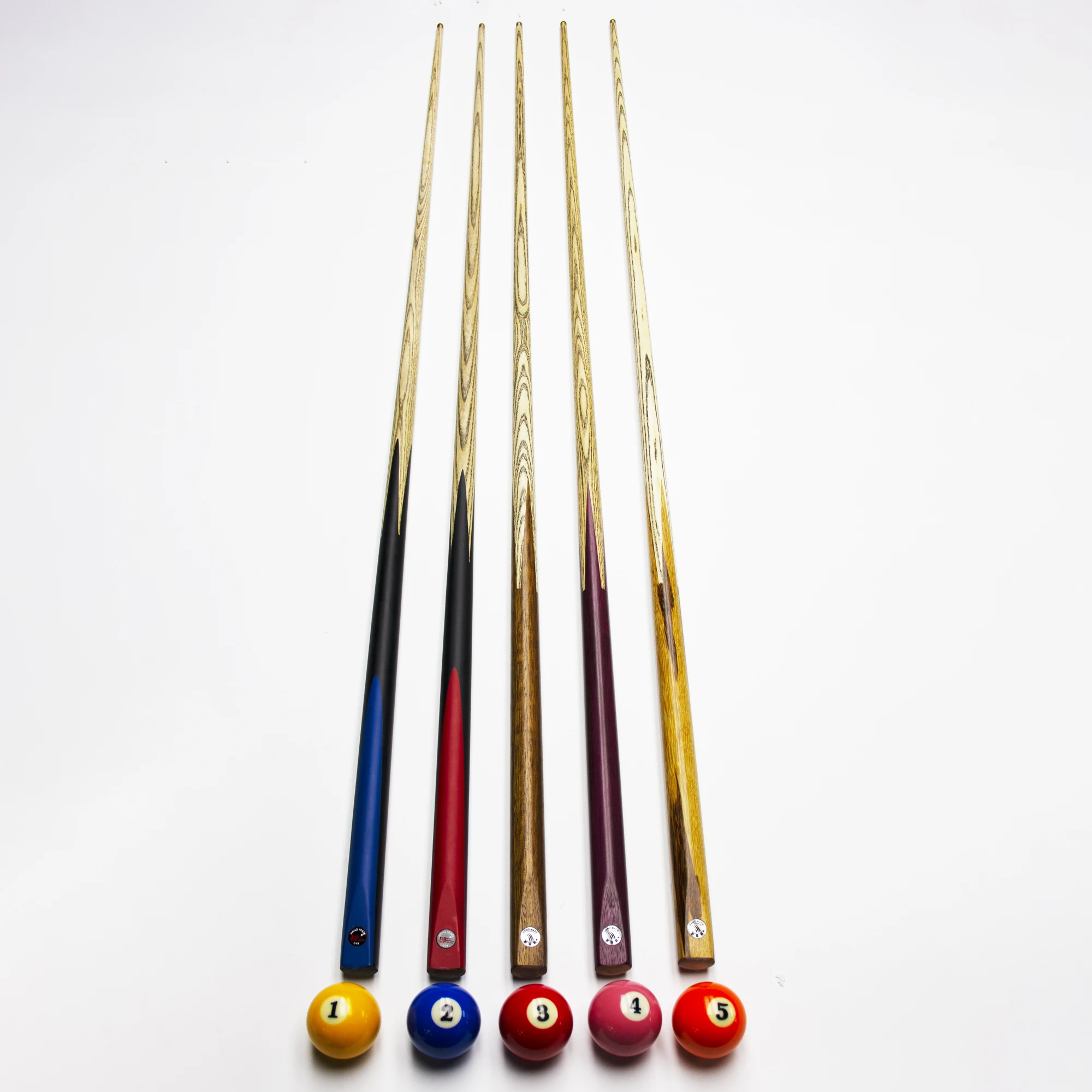 hit productFactory Direct One-Piece Pool Cue 10mm Tip North American Ash White Cue for Black Eight Snooker