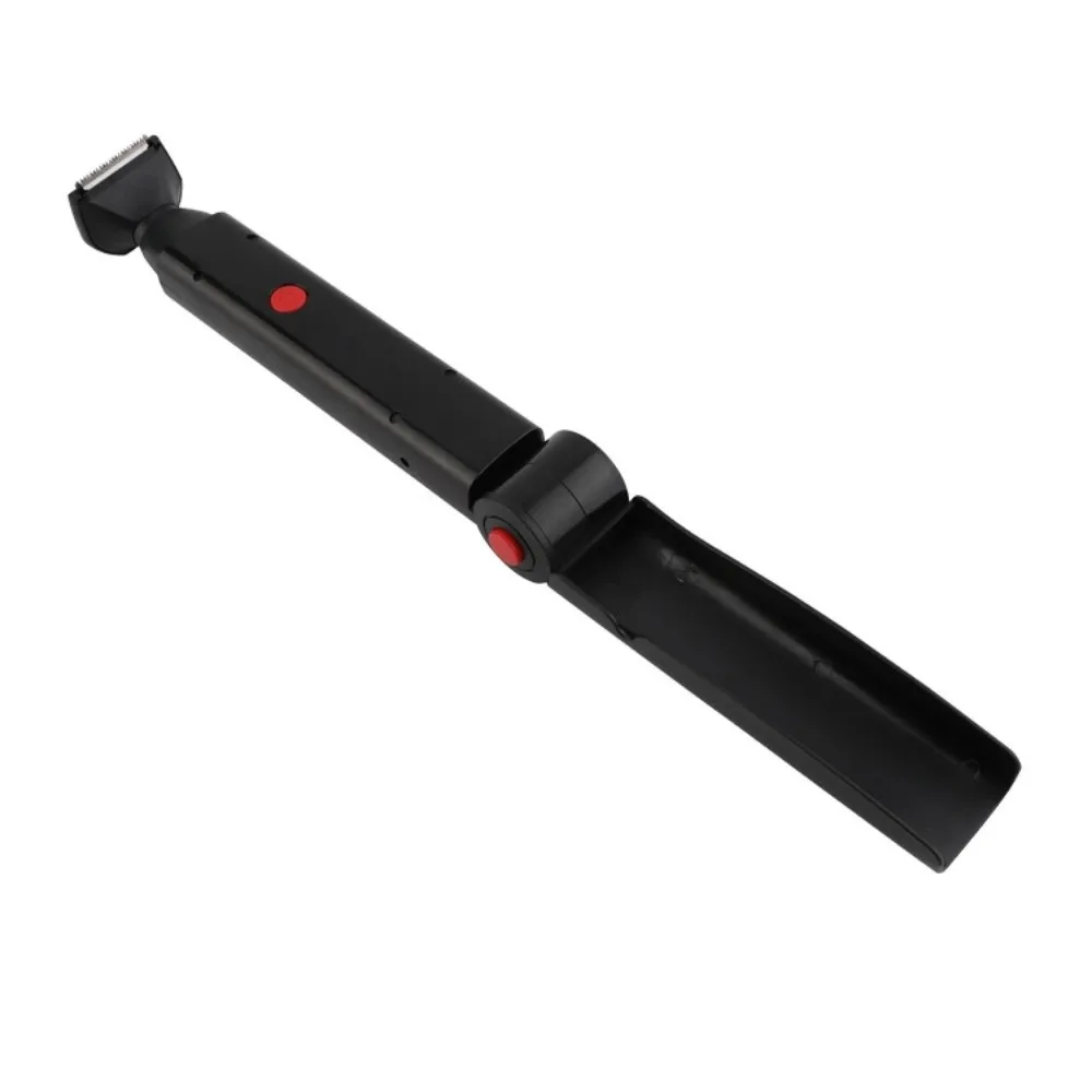 Long Handle Men'S Foldable Back Hair Trimmer Back with 2 Shock Absorber Flex Heads Upgraded Electric Back Hair Shaver Adjustable