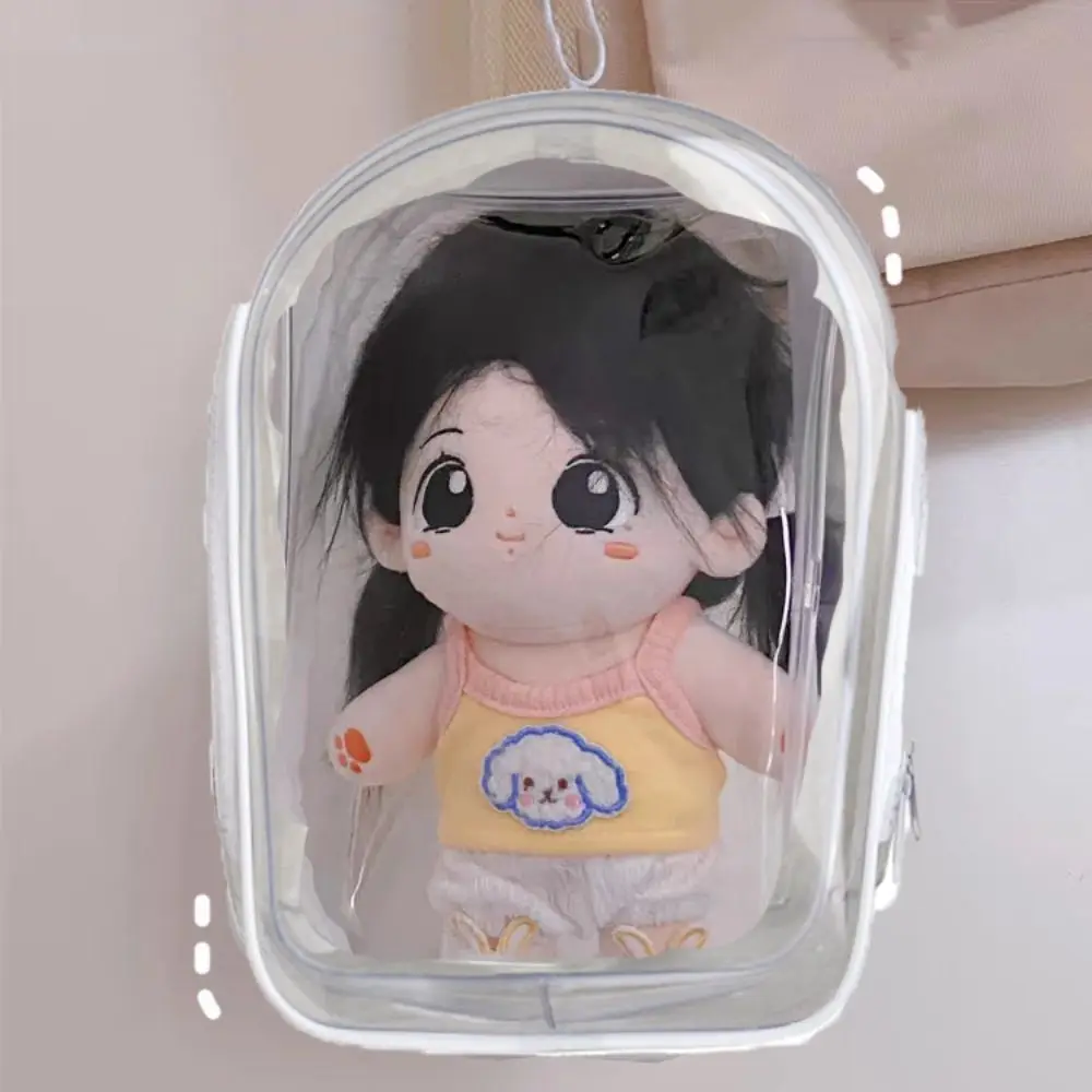 Glitter Plush Doll Display Box Dustproof Multifunction Cotton Doll Takeaway Bag Thicken Clear Dolls Transparent Organizer Bag