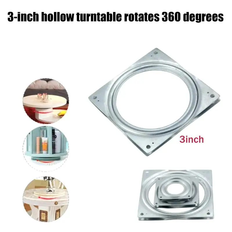 3 Inch Lazy Susan Turntable Rotating Swivel Plate with Steel Ball Bearings for Lazy Cabinet Display Stand Art Craft Projects