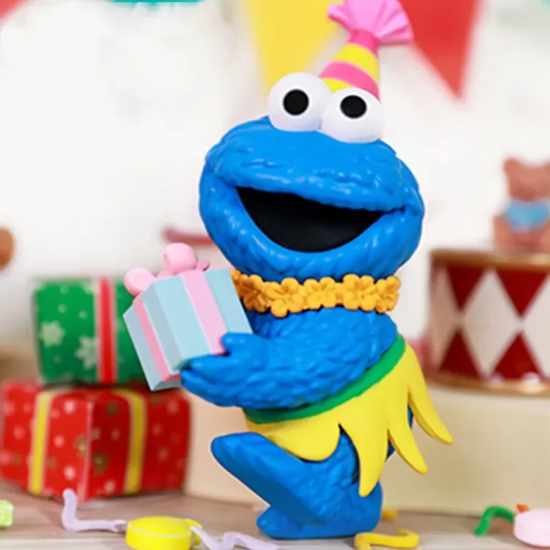 POP MART Sesame Street Party Series Scatola cieca Giocattoli Kawaii Anime Action Figure Decorazione del desktop Scatola misteriosa a sorpresa Borsa cieca