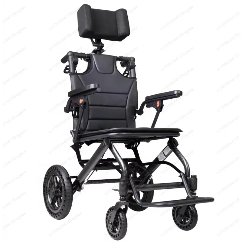 

Ультра инвалидная коляска, дорожное инвалидное кресло с откидной весой, портативная инвалидная коляска с подголовником, авиационная инвалидная коляска