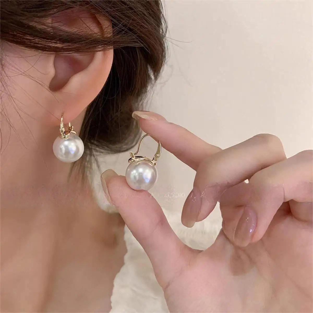 Ohrringe aus 925er-Sterlingsilber, Süßwasserperle, Blume, für Damen, Hochzeitsschmuck, elegante Damenaccessoires, Mode
