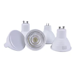 Dimmable GU10 COB LED Spotlight 6W MR16 Bulbs Light 220V White Lamp Down Light