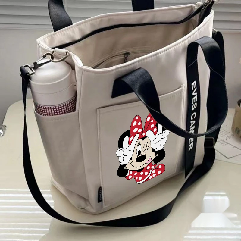 Mickey Mouse Shoulder Bag Disney Cute Crossbody Bag Fashion Cartoon Large Capacity Storage Commuter Handbag Birthday Party Gift