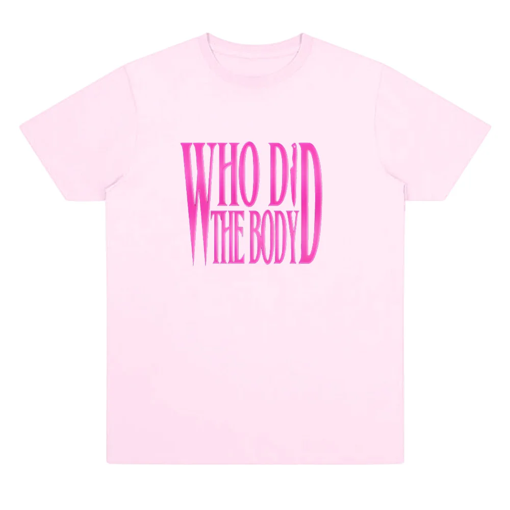 تي شيرت Monaleo Who Did The Body Songs Merch تي شيرت نسائي غير رسمي بأكمام قصيرة تي شيرت قطني عالي الجودة Y2K تي شيرت ملابس الشارع #1
