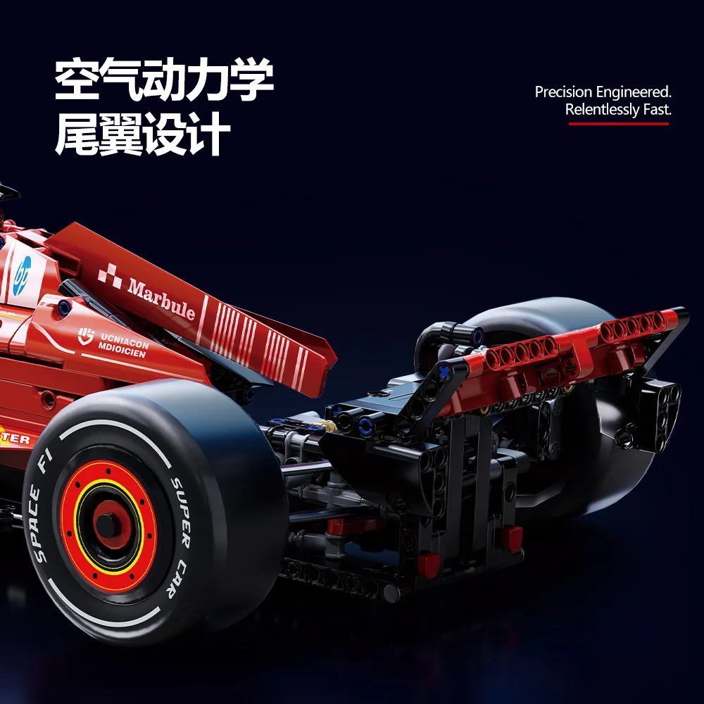 نموذج سيارة رياضية ميكانيكية رائعة بمقياس 1:8 لبنات البناء والتجميع الفني وحلي السباق الكلاسيكية لعبة هدية عيد للأطفال #3