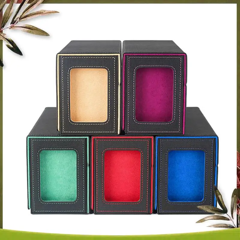 

Надежный портативный игровой ящик для хранения магнитных карт, ящик для хранения ящиков с смотровым окном, держатель для карт для волшебных игровых карт