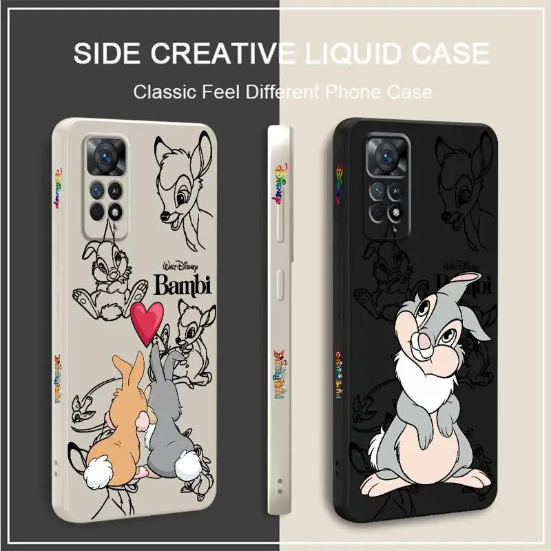 Coque de téléphone Thumper Rabbit Edge, coque liquide en microcarence, Xiaomi Redmi Note 12 Pro Plus 12s 11 11s 10 9 9s 12 10C 10A