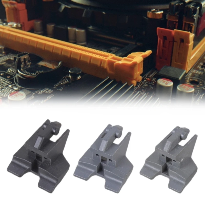 83CE 3PCS PCIE 16X Slot Fixing Clips Retention Clip for Desktop Aiding Smooth Operation During Intensive Use