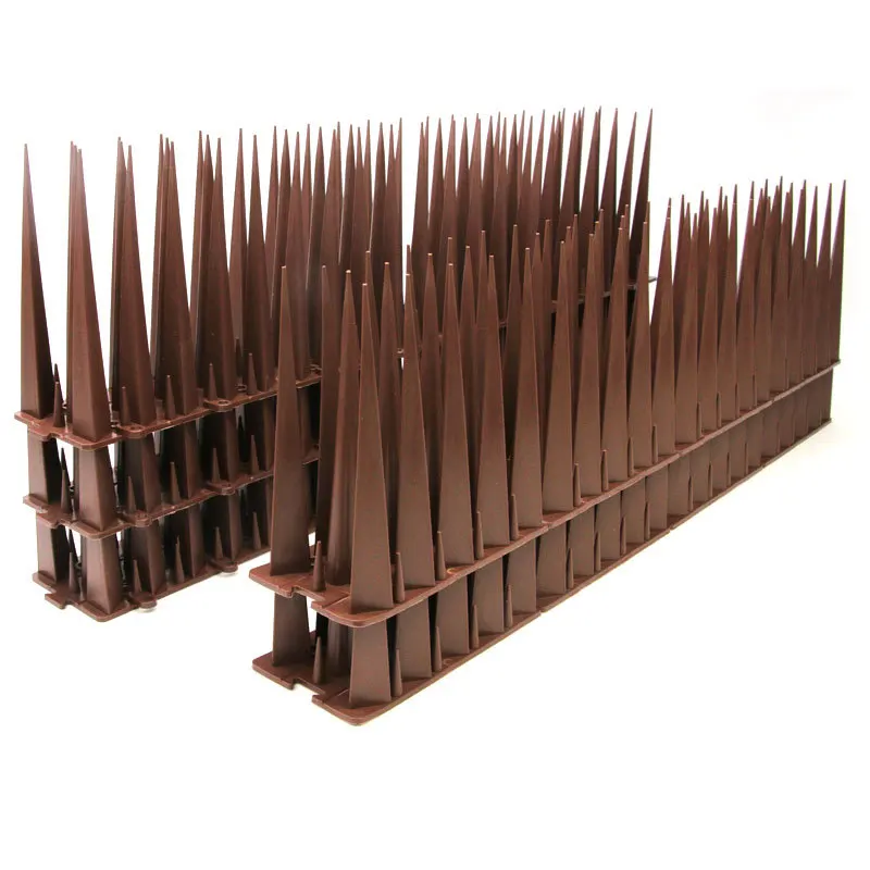 10Packs 15.8in Bird Deterrent Spikes Strips,Bird Spikes, Bird Spikes for Small Birds Deterrent Spikes for Fences and Roof
