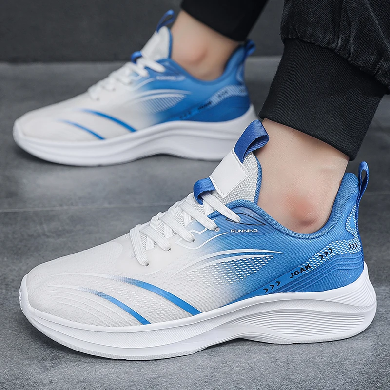 MiaBera Sneakers 2024 New Fashion Breathable Sneakers Comfortable Sneakers Mesh Fabric Lace Up Men's Tennis Men's Shoes