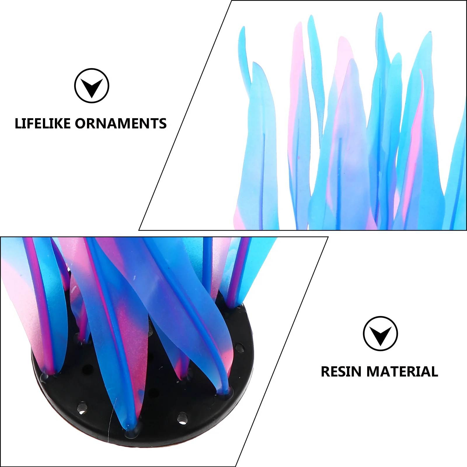 

Lifelike Artificial Water Plant Fluorescence Aquarium Decoration Resin Fish Tank Landscape Ornament For Fresh Salt Water