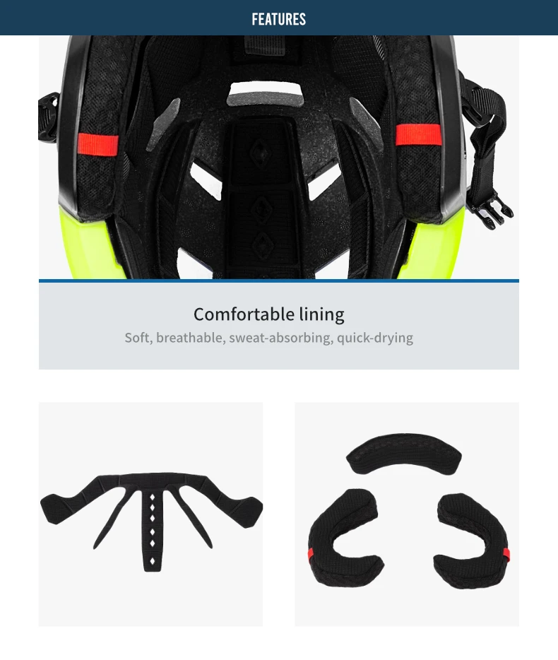 BATFOX Fahrradhelm, integriert geformter Helm für Mountainbike, Downhill, Rennrad, Sicherheitshelm für Herren, Renn- und Fahrhelme, Casco Ciclismo – Detail 6