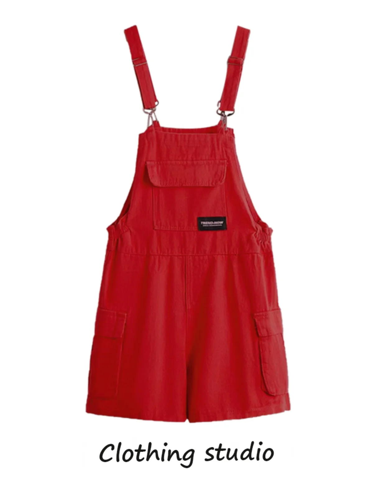 Dopne Inspired High Waist Wide Leg Denim Jumpsuit Women's Straight Cut Slimming Summer Faion Street Sle Anti-Aging