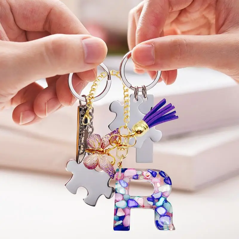 Letter Cup Chains Letter Water Bottle Charm With Butterfly And Tassel Cute Trendy Modern Mug Initial Keychain Water Bottle
