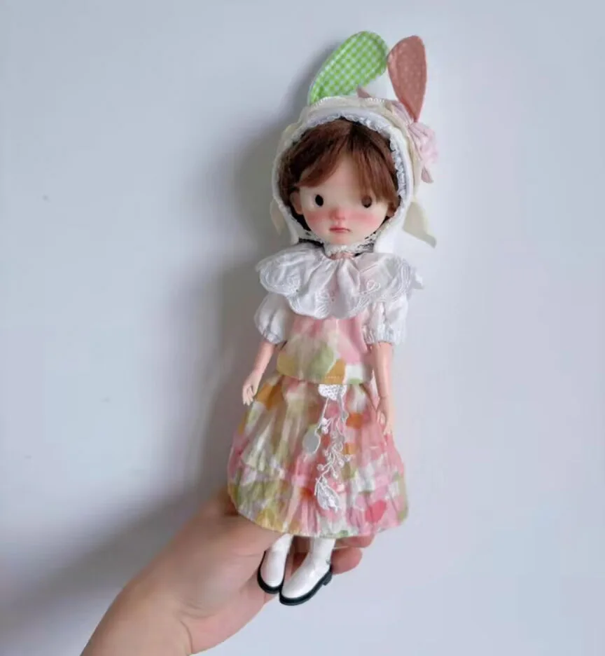 3 stks dopamine stijl 2025 Blythe/Landoudou Top + rok + hoed accessoires serie 2 (Fit voor Lulu,ymy24,Ob22,24,26,zone, Jenny)