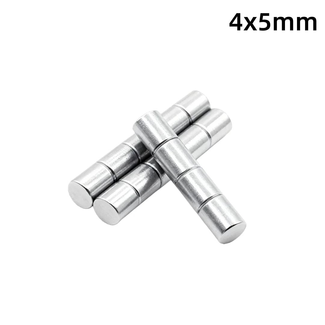 4x5mm Powerful Magnets 4*5 Strong Disc Magnets for Fridge, DIY, Building, Scientific, Craft, Education 4x5