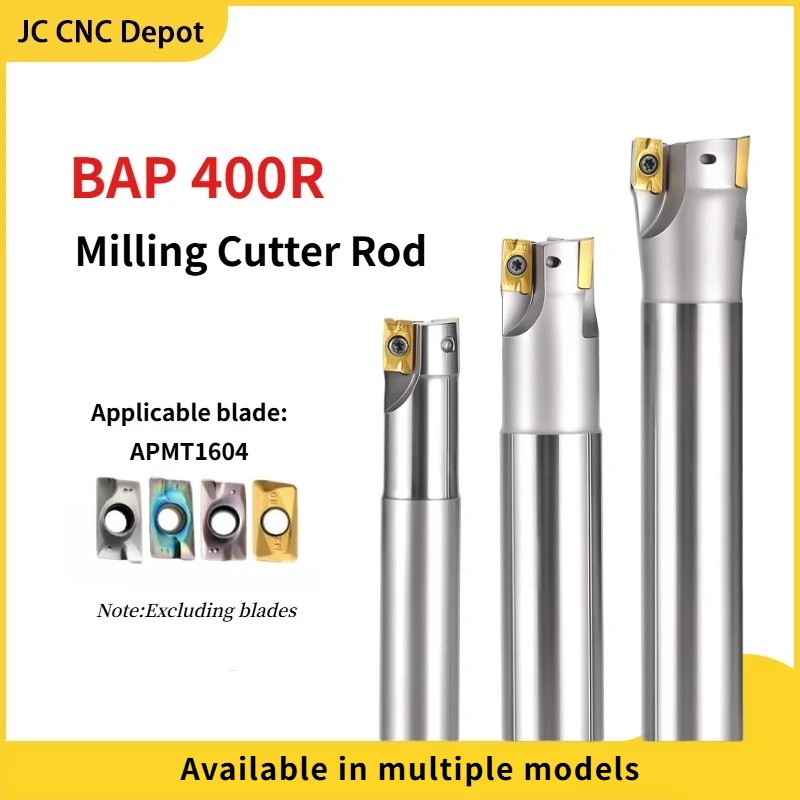 BAP400R 90° Face Mill Arbor For APMT1604 Inserts, Heat Treated, Anti-Vibration, High Precision CNC Tool Holder (No Inserts)