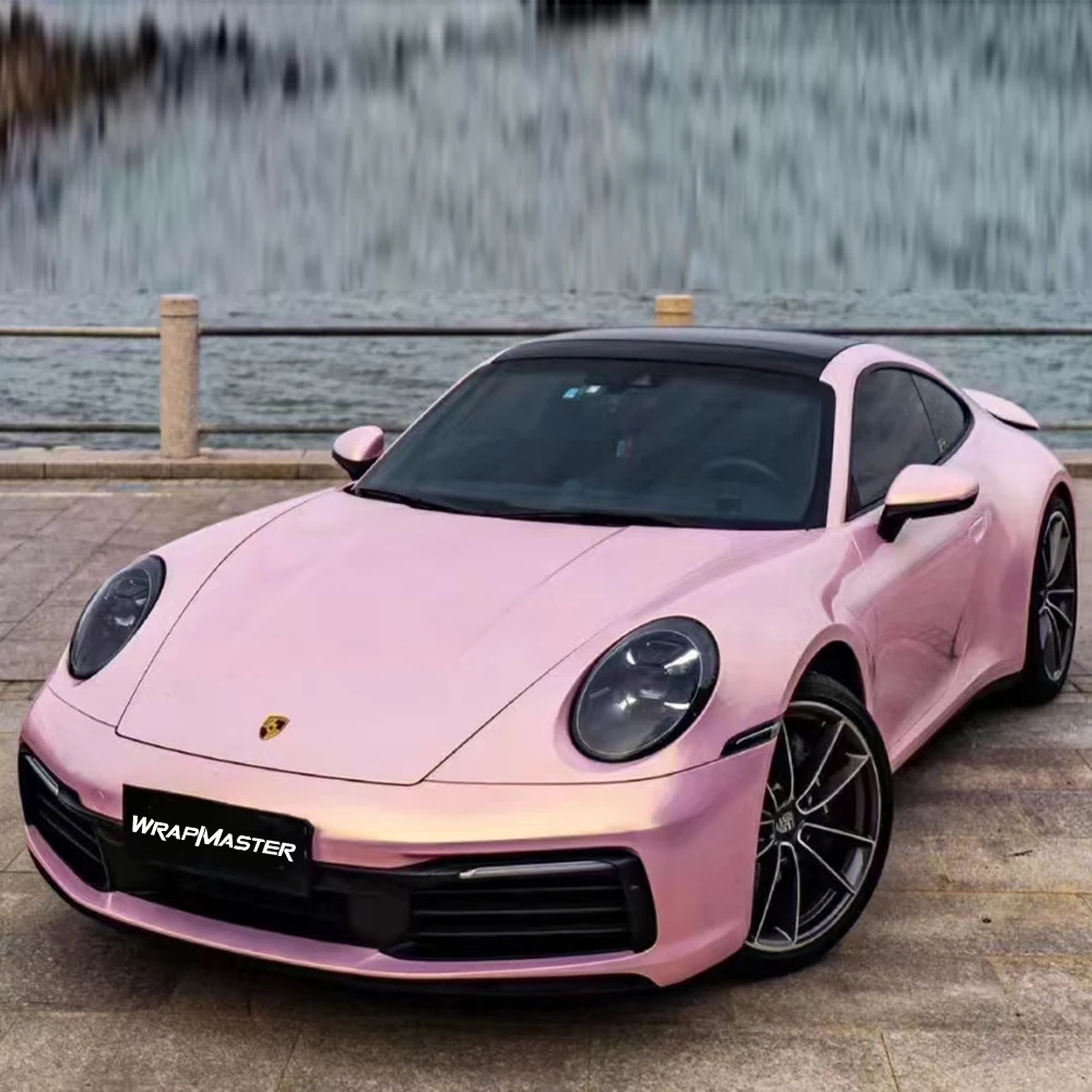 PET liner Vinyl Wrap Colors Color Shift Wrap PPF Wrap Carbon Fiber Stock Glazed Gold Pink