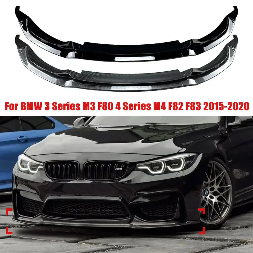 

For BMW 3 Series M3 F80 4 Series M4 F82 F83 2015-2020 Car Front Bumper Front Lip Shovel Diffuser Spoiler Exterior Modification