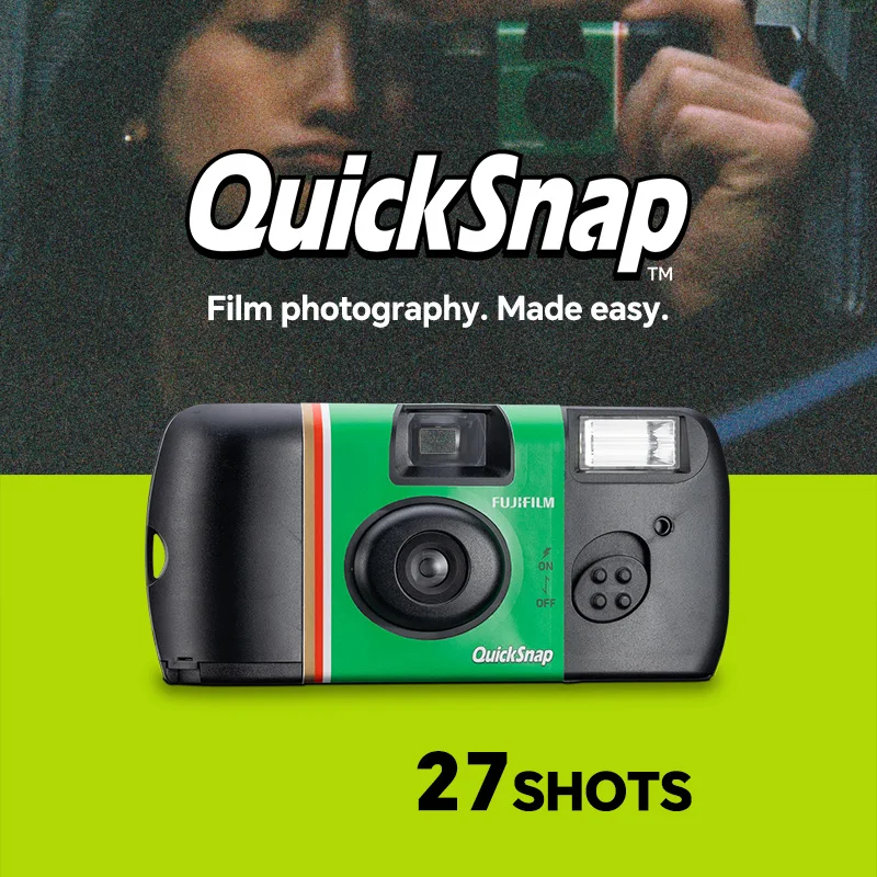 Original Fujifilm QuickSnap 27 Photo Exposures 35mm Single Use OneTime Use QuickSnap Film Camera