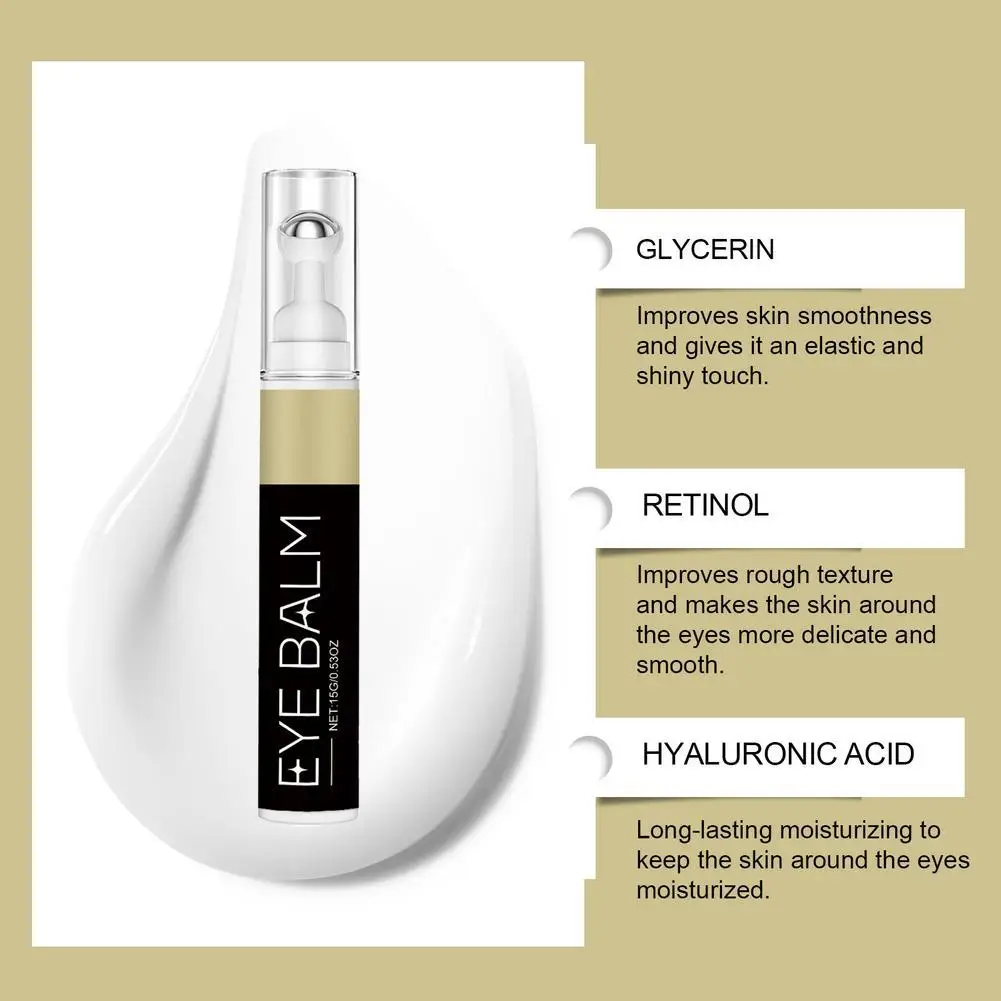 

Care Eye Cream Stick Anti Puffiness Dark Circle Removal Eye Bag Stick Fade Fine Line Brighten Moisturizing Skin Care