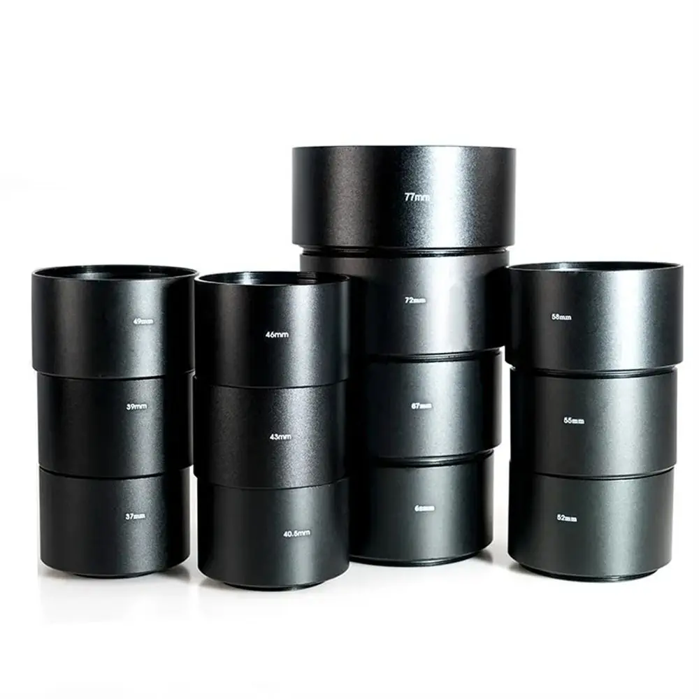 49mm 52mm 55mm 58mm 62mm 67mm 72mm 77mm długość metalowa osłona przeciwsłoneczna do osłony obiektywu aparatu