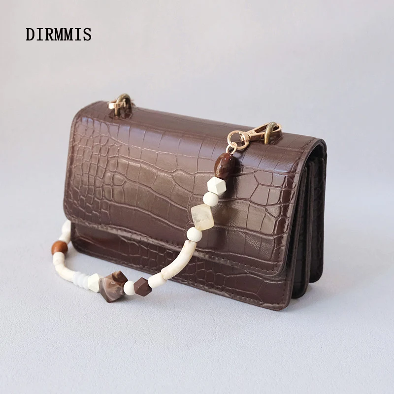 

New Woman Bag Accessory Colorful Wood Resin Beads Handcrafted Wristband Acrylic Bag Chains Women Replacement Bag Handle Chain