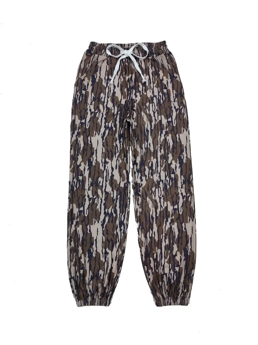 Y2K كامو بانت ريترو التمويه طباعة Sweatpants النساء Harajuku موضة كامو ليوبارد السراويل اليوغا السراويل واسعة الساق Sweatpants النساء