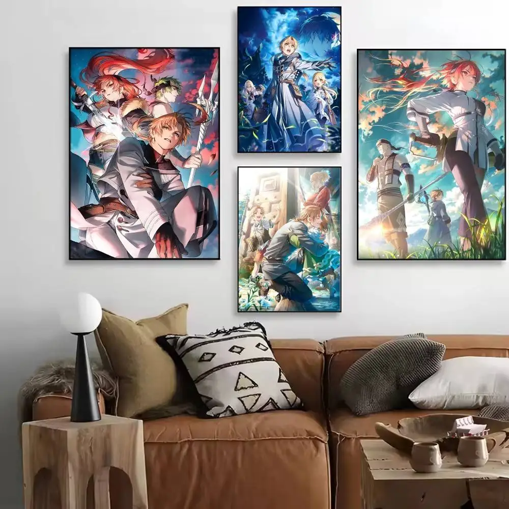 1PC Hot Anime M-Mushoku Tensei Posters HD Print Vintage Wall Art Decor for Home Study Room